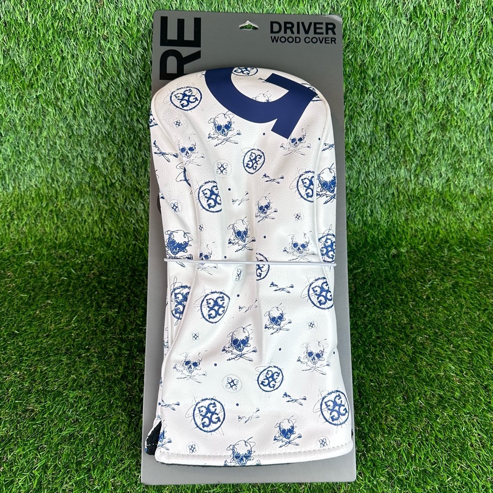 NEW G/FORE G4 Driver Wood Headcover Sketch Skull & Tees Print White G4AF22A63